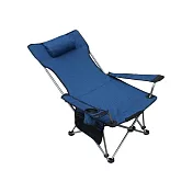 Besthot鋁合金戶外折疊大川椅-附枕頭、收納袋 藍色