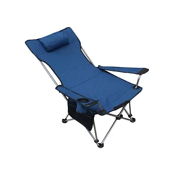 Besthot鋁合金戶外折疊大川椅－附枕頭、收納袋  藍色