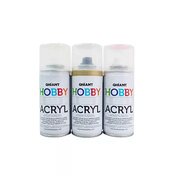 比利時 GHIANT 將噴 HOBBY ACRYL 壓克力噴漆150ml 螢光色系5色（室設/建築/美工） 螢光色系5色