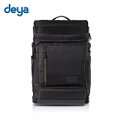 【deya】cross機能雙肩後背包-黑色
