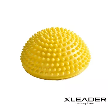 【Leader X】小型波速球/瑜珈球/小地雷足底按摩/半圓球/平衡球(三色任選) 黃色