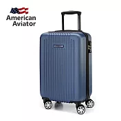 (經典不敗款～可加大)【AA美國飛行家】20吋 NY 紐約系列－抗刮超輕量 可加大行李箱 (3色任選) 海軍藍
