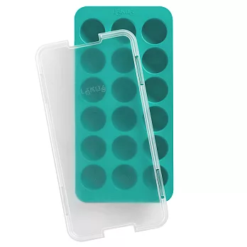《LEKUE》18格附蓋半球製冰盒(湖綠) | 冰塊盒 冰塊模 冰模 冰格
