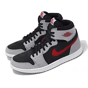 Nike 休閒鞋 Air Jordan 1 ZM Air CMFT 2 男鞋 灰 紅 高筒 麂皮 AJ1 一代 DV1307-060
