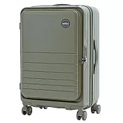 【SWICKY】24吋前開式全對色奢華旗艦旅行箱/行李箱(橄欖綠) 24吋 橄欖綠