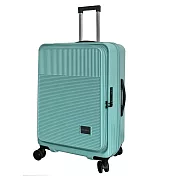 【SWICKY】 24吋精緻流線系列前開式行李箱/旅行箱(冰川藍) 24吋 冰川藍
