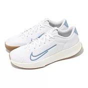 Nike 網球鞋 Wmns Vapor Lite 2 HC 女鞋 白 藍 緩震 抓地 膠底 硬地網球鞋 運動鞋 DV2019-105