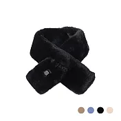 【三段控溫】智能發熱圍巾 (附行動電源) 保暖圍巾 USB充電 圍巾 加熱圍巾 圍脖 精緻絨毛 舒適服貼 防寒 黑色