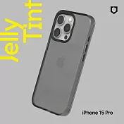 犀牛盾 iPhone 15 Pro (6.1吋) JellyTint透明防摔手機殼(抗黃終生保固)- 酷墨灰
