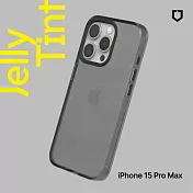 犀牛盾 iPhone 15 Pro Max (6.7吋) JellyTint透明防摔手機殼(抗黃終生保固)- 酷墨灰
