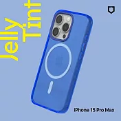 犀牛盾 iPhone 15 Pro Max (6.7吋) JellyTint(MagSafe 兼容)磁吸透明防摔手機殼(抗黃終生保固)- 激光藍