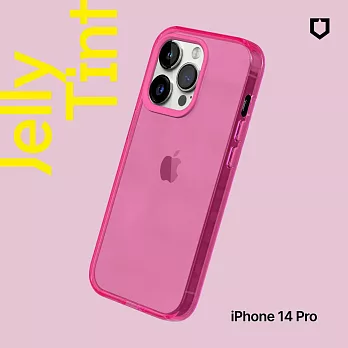 犀牛盾 iPhone 14 Pro (6.1吋) JellyTint透明防摔手機殼(抗黃終生保固)- 粉漾桃