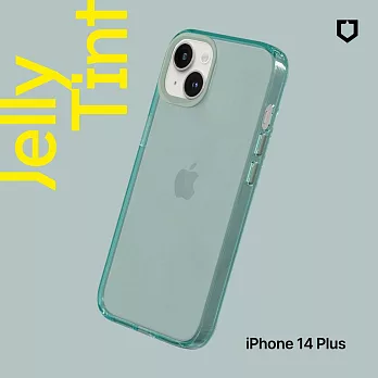 犀牛盾 iPhone 14 Plus (6.7吋) JellyTint透明防摔手機殼(抗黃終生保固)- 憂墨綠