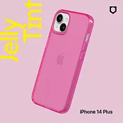 犀牛盾 iPhone 14 Plus (6.7吋) JellyTint透明防摔手機殼(抗黃終生保固)- 粉漾桃