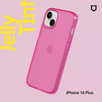 犀牛盾 iPhone 14 Plus (6.7吋) JellyTint透明防摔手機殼(抗黃終生保固)- 粉漾桃