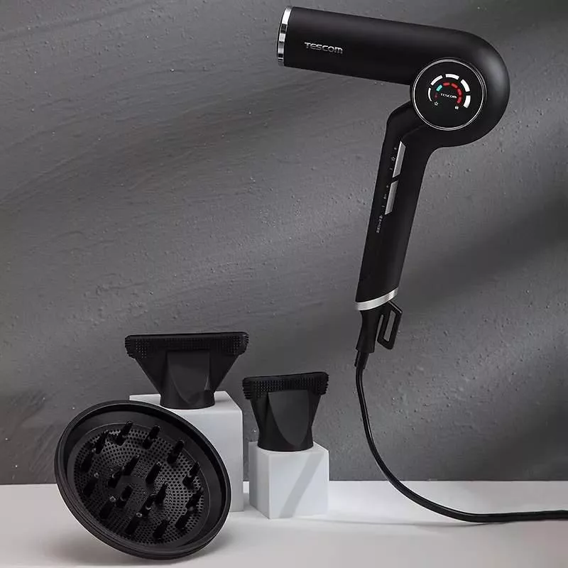 【TESCOM】 沙龍級速乾修護離子吹風機 TD980A 黑色