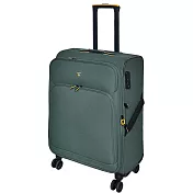 【LAMADA】24吋 限量款輕量都會系列布面旅行箱/行李箱(綠) 24吋 綠