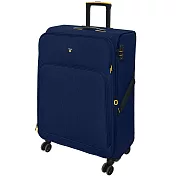 【LAMADA】28吋 限量款輕量都會系列布面旅行箱/行李箱(藍) 28吋 藍