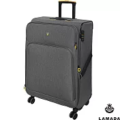 【LAMADA】28吋 限量款輕量都會系列布面旅行箱/行李箱(灰) 28吋 灰