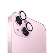 UNIQ OPTIX 鋁合金鏡頭保護貼 iPhone 15 / 15 Plus 粉色