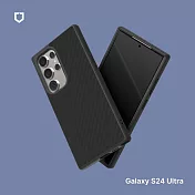 犀牛盾 Samsung Galaxy S24 Ultra (6.8吋) SolidSuit 經典防摔背蓋手機保護殼-碳纖維紋路
