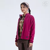 ADISI 女雙層超細纖維抗風保暖外套AJ2321084 (S-2XL) 刷毛 輕抗風 輕量 彈性 透氣 M 丁香紫