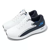 Skechers 高爾夫球鞋 Go Golf Max 3 男鞋 白 藍 防水 避震 輕量 抓地 運動鞋 214080WNVB