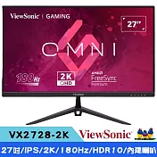 ViewSonic 優派 VX2728-2K Omni 27型 2K IPS平面電競螢幕(HDR10 /180Hz /AMDFreeSync™)