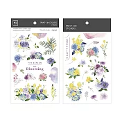 【Print-On Stickers 轉印貼紙】no.242-亮麗花咲 | 花草系列
