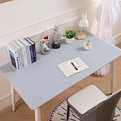 【巴芙洛】神奇新科技萬物可擦桌墊40X100cm(學生桌墊/電腦桌墊/桌巾/辦公室桌墊/桌布/滑鼠墊/書桌墊) 霧霾藍+奶白