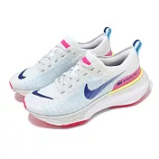 Nike 慢跑鞋 Wmns ZoomX Invincible Run FK 3 女鞋 白 藍 編織鞋面 運動鞋 DR2660-105