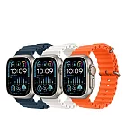 Apple Watch Ultra 2 (GPS+行動網路版) 49mm鈦金屬錶殼搭配海洋錶帶 原色/藍