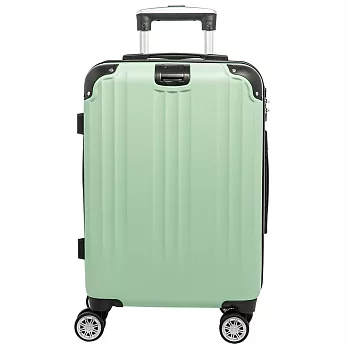 DF travel - SUNPLAY繽紛玩色TSA密碼鎖ABS拉鍊可加大靜音飛機輪24吋行李箱-共8色 抹茶綠