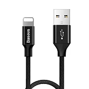 【Baseus倍思】藝紋系列 USB to IOS 充電傳輸線 120cm 黑色