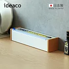 【日本ideaco】日本製原木鋼製保鮮膜切割器(送保鮮膜1入)- 沙白