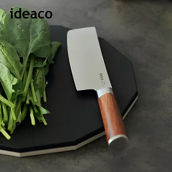 【日本ideaco】木質風握柄鉬釩鋼切菜刀(165mm)-  櫻桃木紋柄