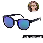 【SUNS】抗UV太陽眼鏡 時尚百搭圓框墨鏡 男女適用 顯小臉經典款 S610 綠水銀