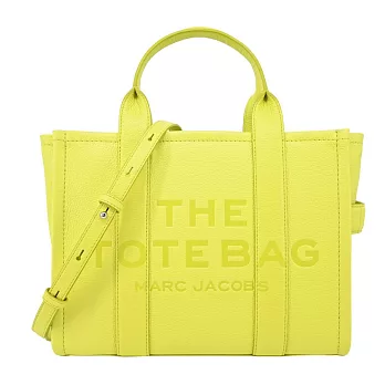 MARC JACOBS The Leather TOTE 皮革兩用托特包-小/ 檸檬綠