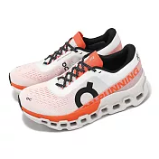 On Running 慢跑鞋 Cloudmonster 2 女鞋 純潔白 火焰橘 緩衝 輕量 中長距離 訓練 運動鞋 昂跑 3WE10111527