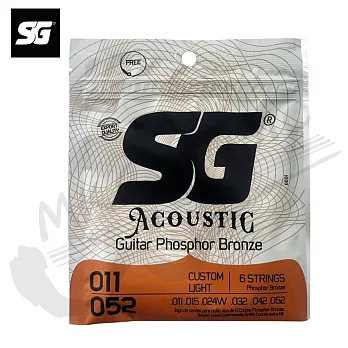 SG 磷青銅 ⽊吉他弦 0.011~0.052(SG-6691)