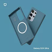 犀牛盾 Samsung Galaxy S24 Ultra (6.8吋) SolidSuit (MagSafe兼容) 經典防摔背蓋手機保護殼 - 深海藍