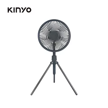 【KINYO】腳架式充電風扇7吋 |USB充電|拆卸式腳架|電風扇 UF-7051 灰