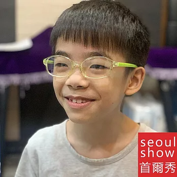 seoul show首爾秀 兒童可換近視片彩色輕盈平光眼鏡 1005  綠色
