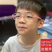 seoul show首爾秀 兒童可換近視片彩色輕盈平光眼鏡 1005  粉色