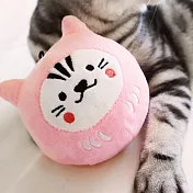 〘吉豆貓〙祈福達摩貓草球 ｜幸福感-粉 （貓草玩具 貓玩具）