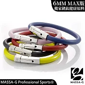 MASSA-G【The Clip Secret】鍺鈦手環(6MM) S 比利時黯藍