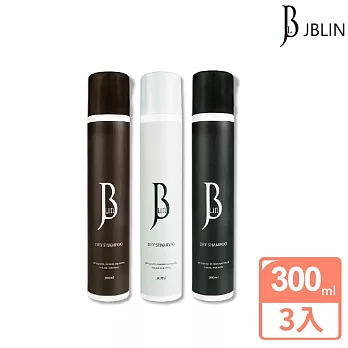 【超值3入】JBLIN植萃乾洗髮霧系列 300ml 牡丹*2+海鹽*1