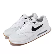 Nike 高爾夫球鞋 Air Max 1 86 OG G 男鞋 白 黑 防潑水鞋面 皮革 抓地 運動鞋 FN0697-100