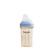 【hegen】金色奇蹟PPSU多功能方圓型寬口奶瓶 240ml   - 沁藍