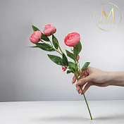 【Floral M】人間香奈兒山茶花巴黎粉仿真花花材（3入/組）